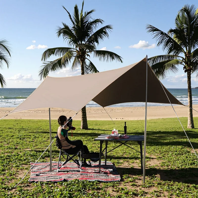 Large Space Canvas Canopy Tent — Green — Tactical Camping