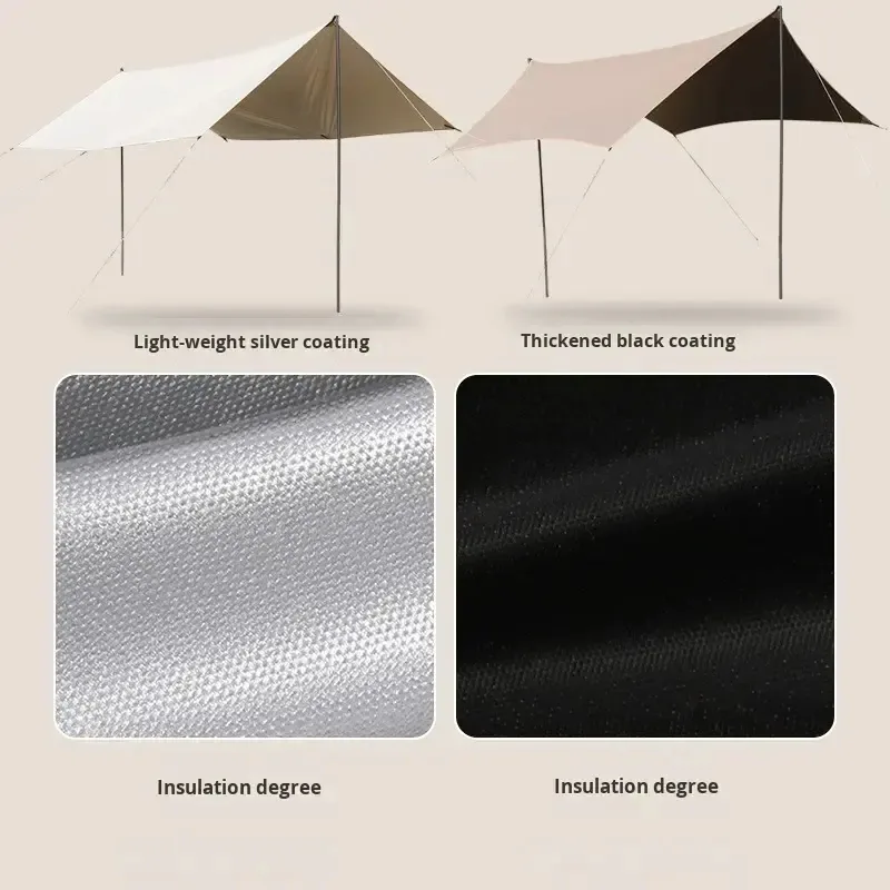Large Space Canvas Canopy Tent — Green view 4