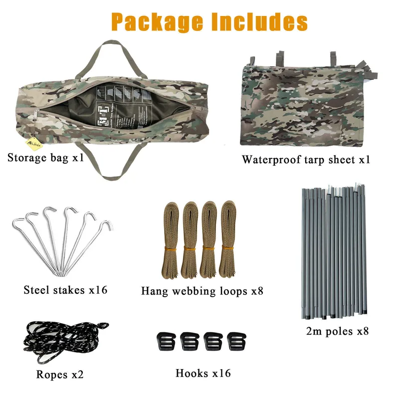 Modular Bivy Cover Tarp Tent — Camo view 4