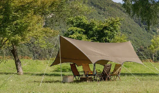 Connectable Heavy Duty Tarp Shelter — Green view 3