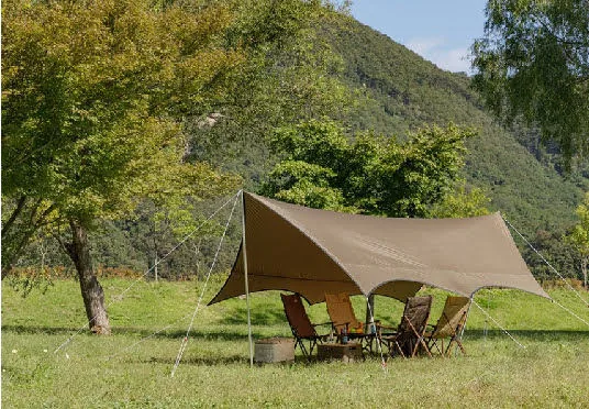 Connectable Heavy Duty Tarp Shelter — Green view 4