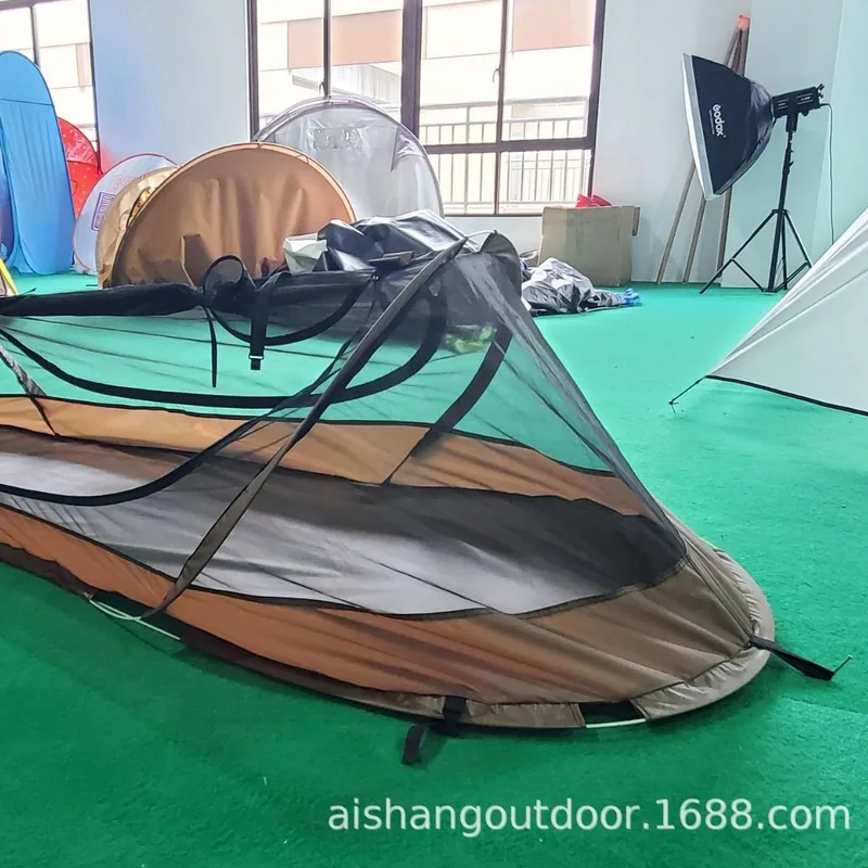 Single Person Mosquito-Proof Tent — Green view 5