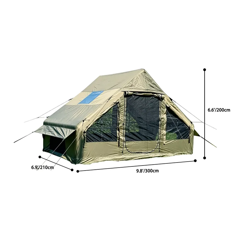 Inflatable Ridge Tent 6.3sqm — Green view 3