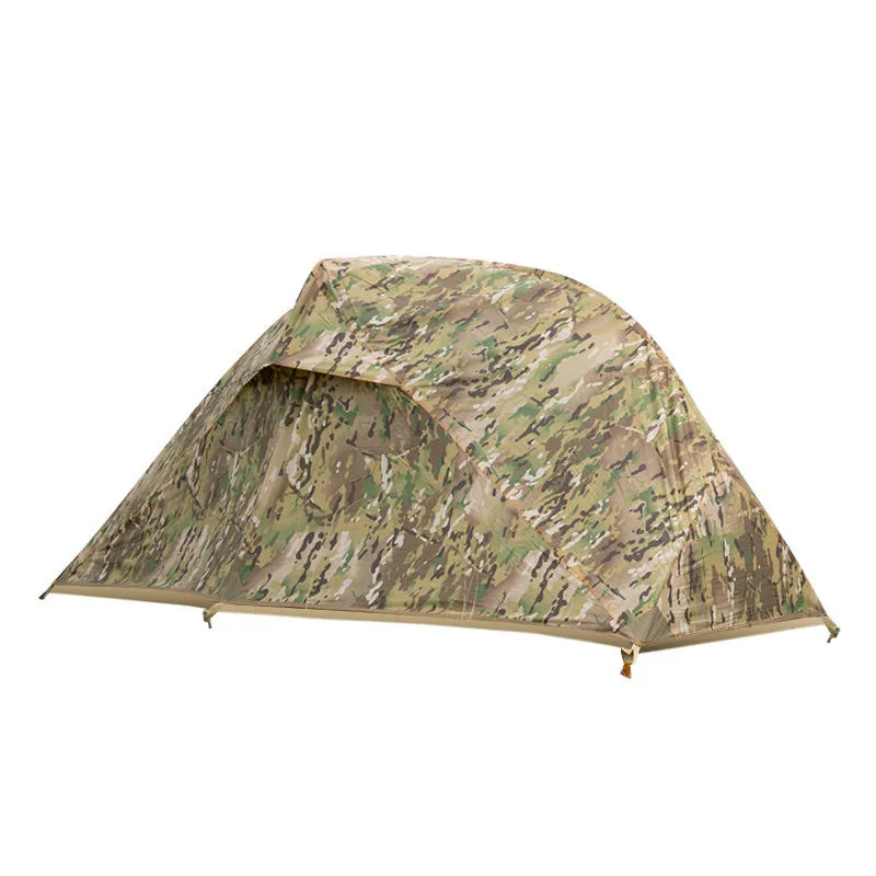 Camouflage Single Person Tent — Camo — Tactical Camping