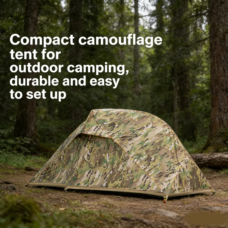 Camouflage Single Person Tent — Camo view 2