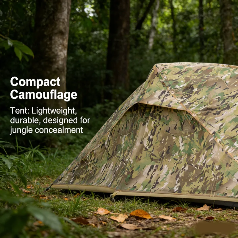 Camouflage Single Person Tent — Camo view 3