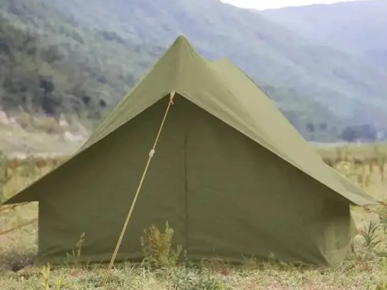 Double Door Mountain Tent — Green view 3