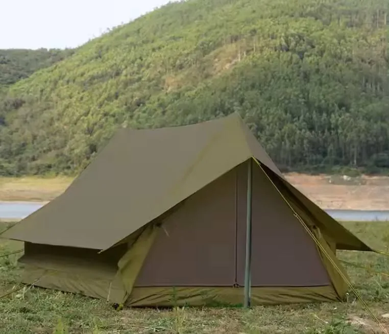 Double Door Mountain Tent — Green view 4
