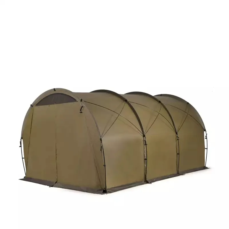 4 Season Tunnel Tent Luxury Basecamp — Khaki view 2
