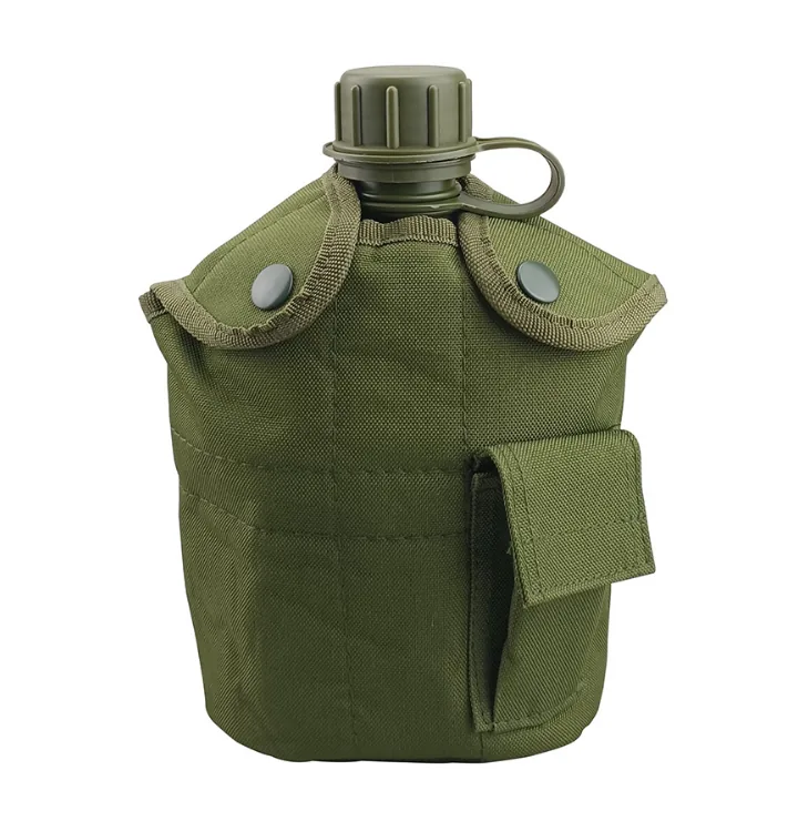 US Style Camo Water Canteen with Bag — Camo view 3