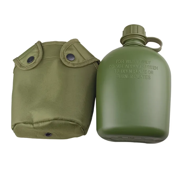 US Style Camo Water Canteen with Bag — Camo view 4
