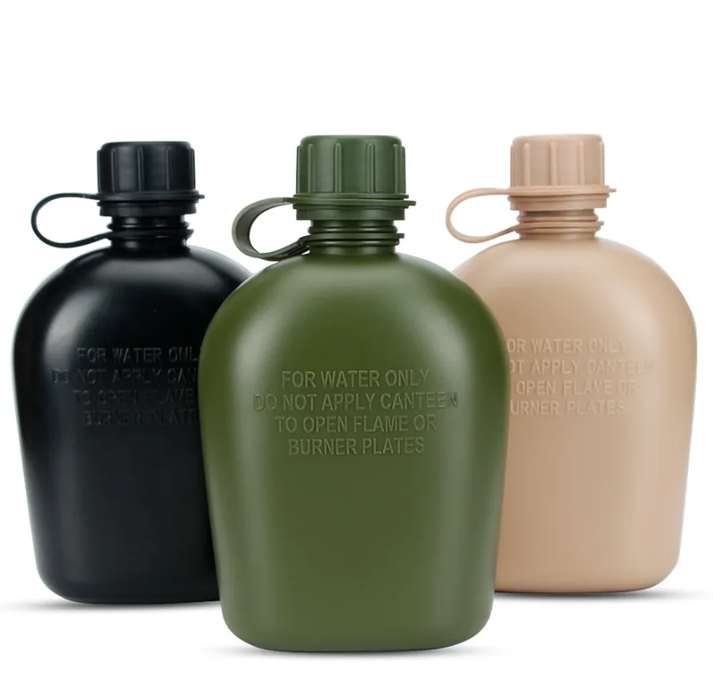 US Style Camo Water Canteen with Bag — Camo view 5