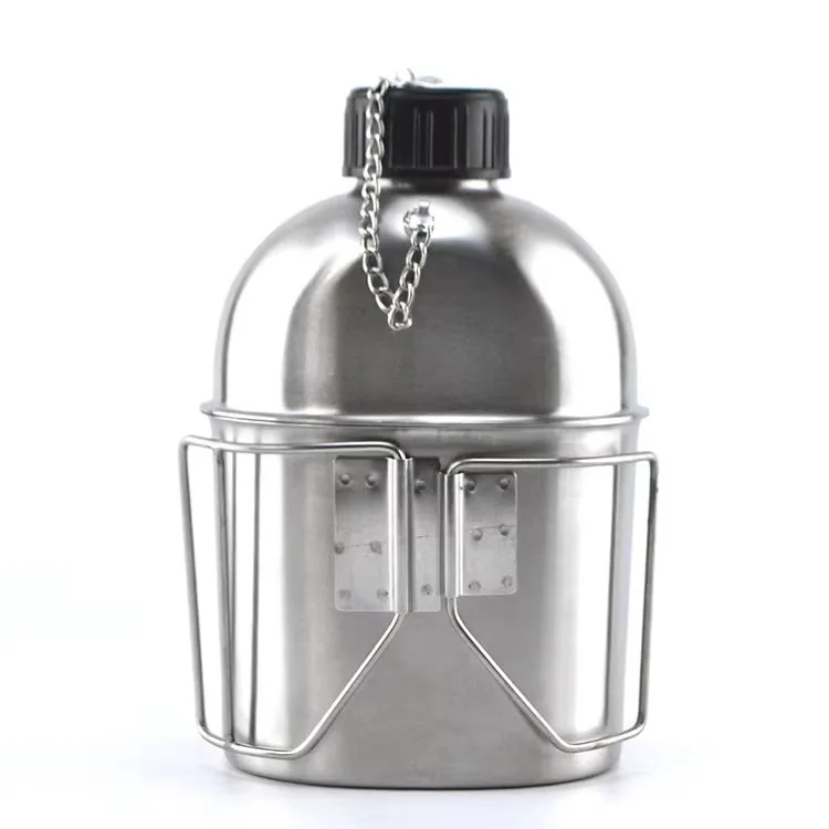 304 Stainless Steel 1L Camping Cup — White view 3