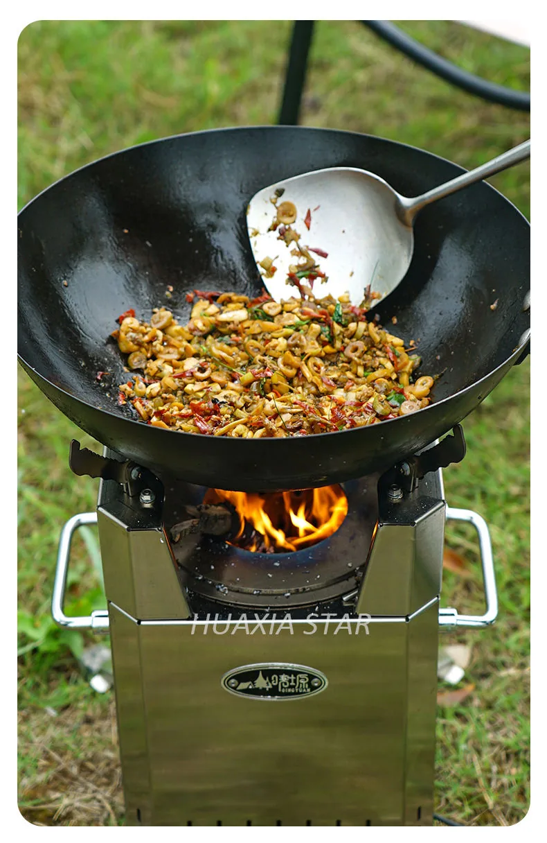 Portable Camping Tent Heater Stove — Black view 5