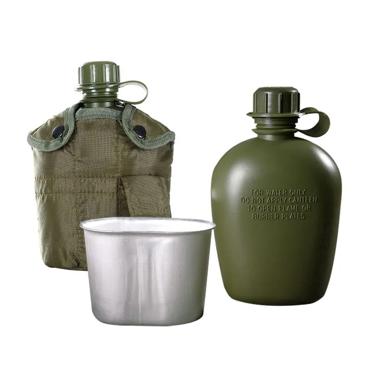 Outdoor Kettle with Cup Set — Black — Tactical Camping