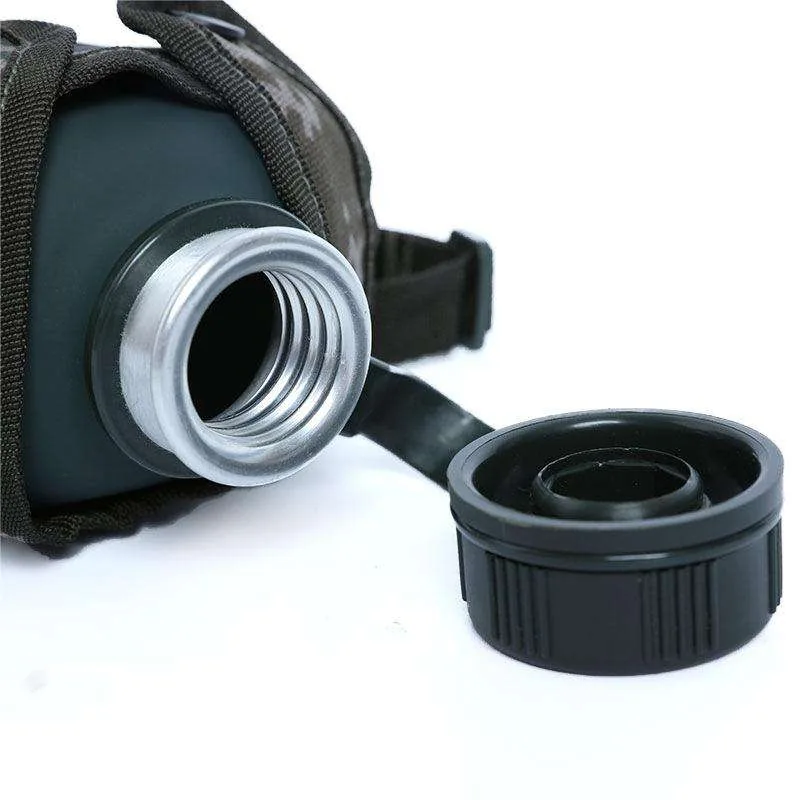 Camouflage Aluminum Kettle with Belt — Green view 3