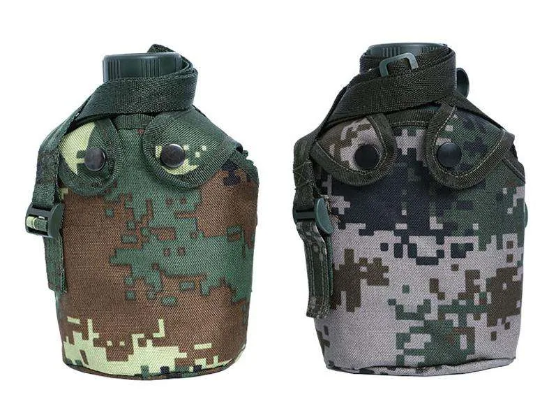 Camouflage Aluminum Kettle with Belt — Green view 4