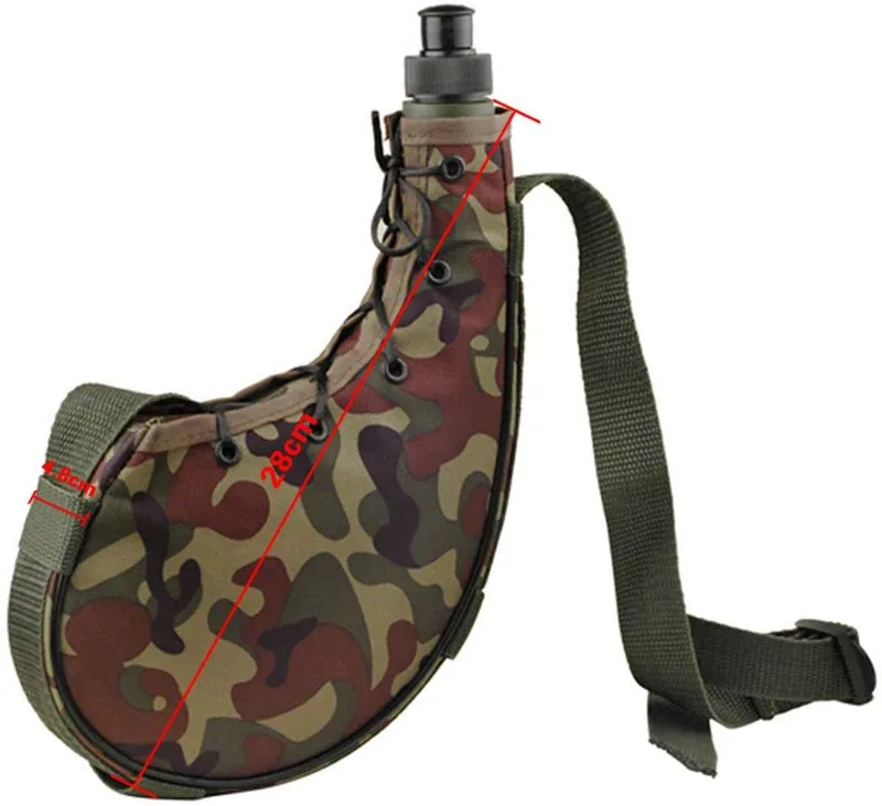Waist-Shaped Camo Water Bottle — Camo view 5