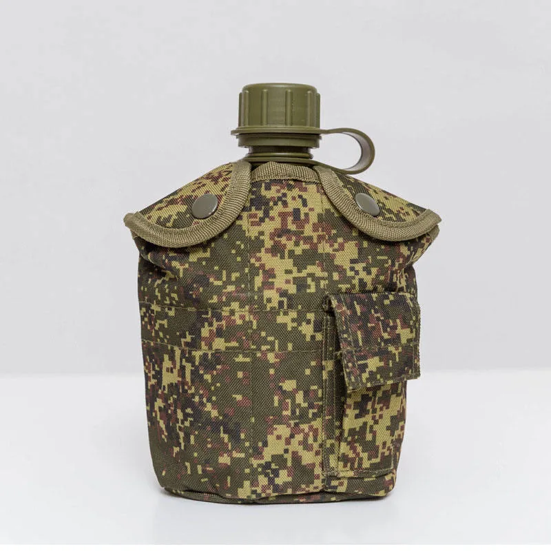 Tactical MOLLE Kettle Water Bottle — Black view 2