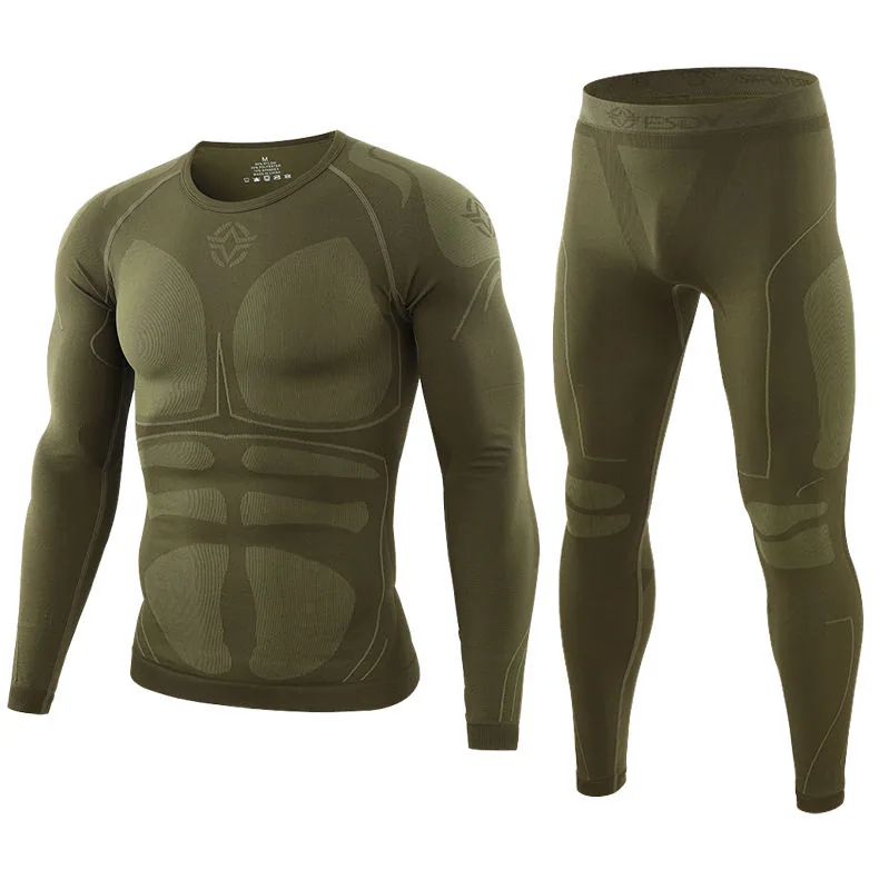 Tactical Thermal Long Johns Suit — Black — Tactical Base Layers