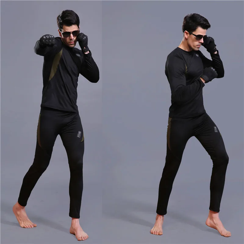 Breathable Long Johns Ski Base Layer — Black view 4