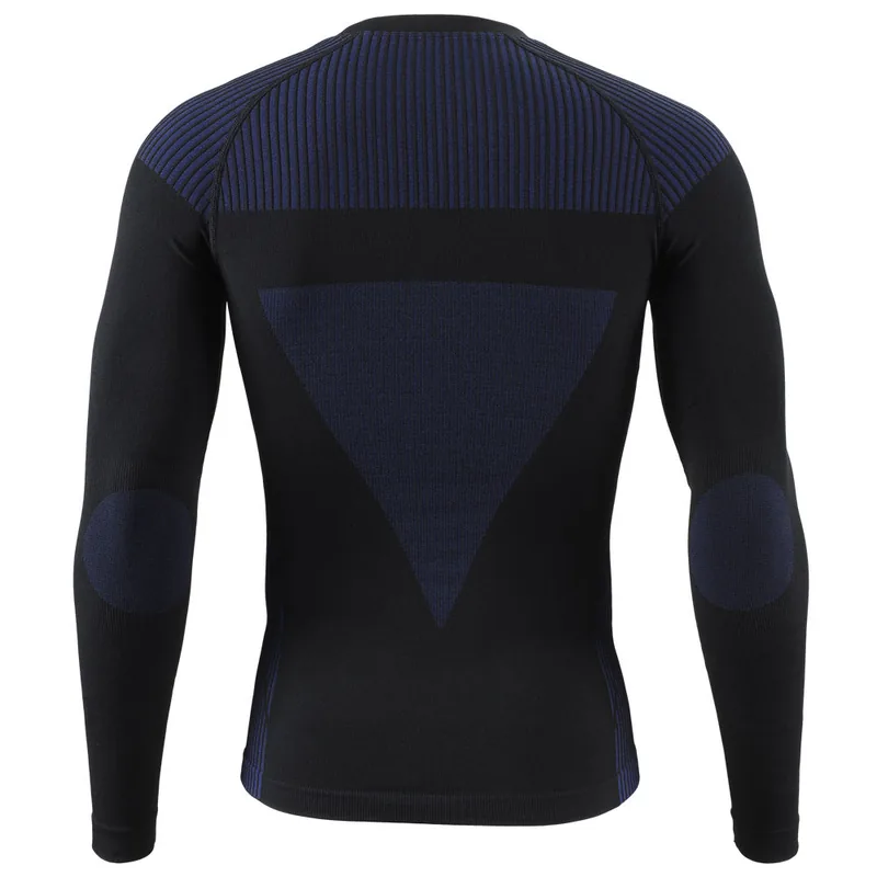 Seamless Sports Thermal Underwear Suit — Black view 2