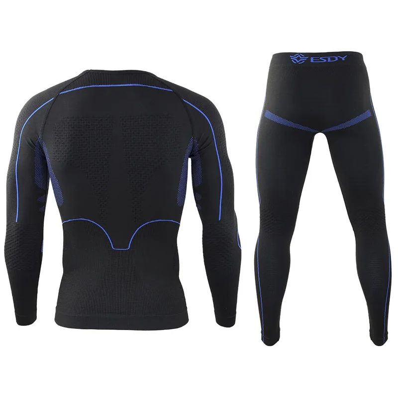 Outdoor Camouflage Thermal Underwear Set — Black — Tactical Base Layers