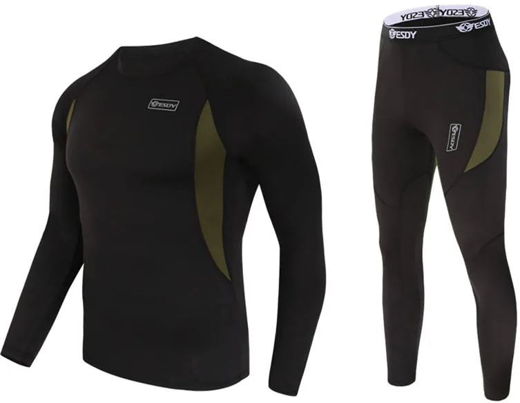 Waterproof Thermal Long Johns 4-Pack — Black view 2
