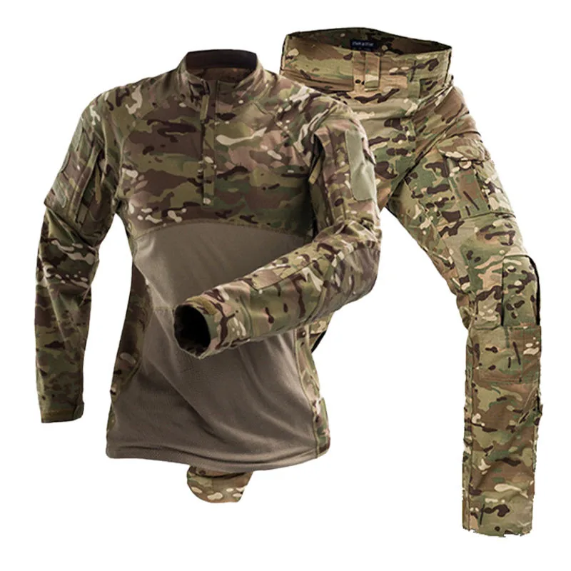 Breathable Frog Suit Tactical Uniform — Black view 3