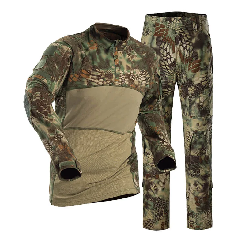 Breathable Frog Suit Tactical Uniform — Black view 4