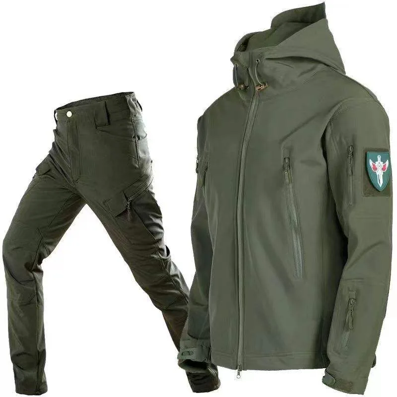 Shark Skin Warm Keeping Camouflage Suit — Camo view 3