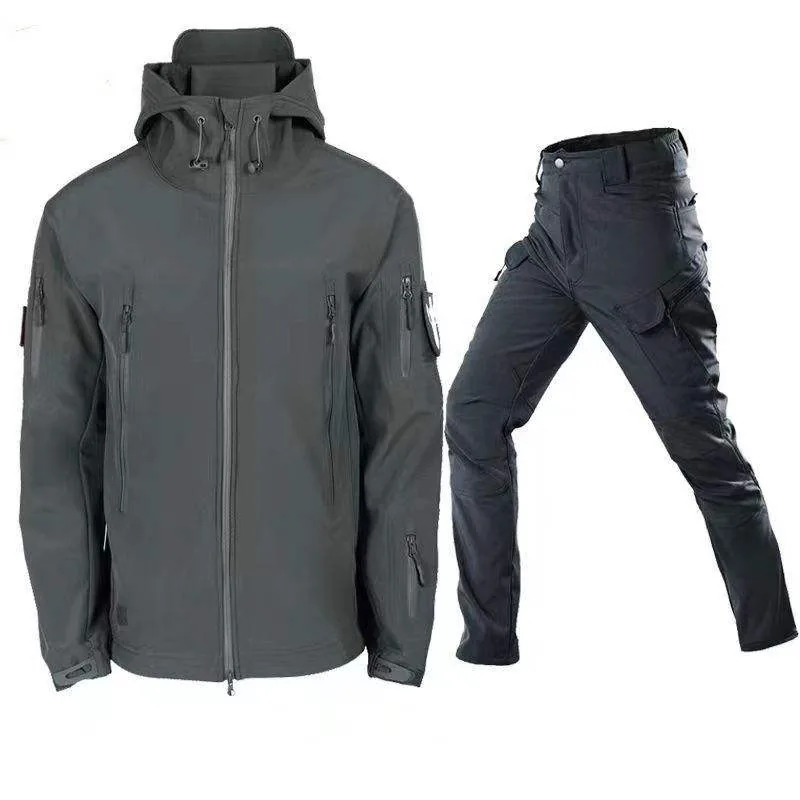 Shark Skin Warm Keeping Camouflage Suit — Camo view 4