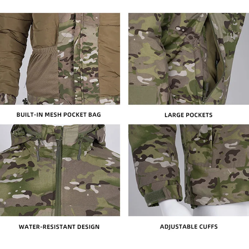 Waterproof Winter Tactical Combat Suit F7 — Camo view 5