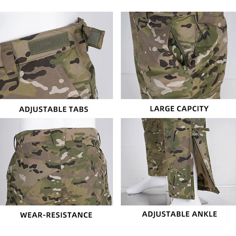Waterproof Winter Tactical Combat Suit F7 — Camo view 6