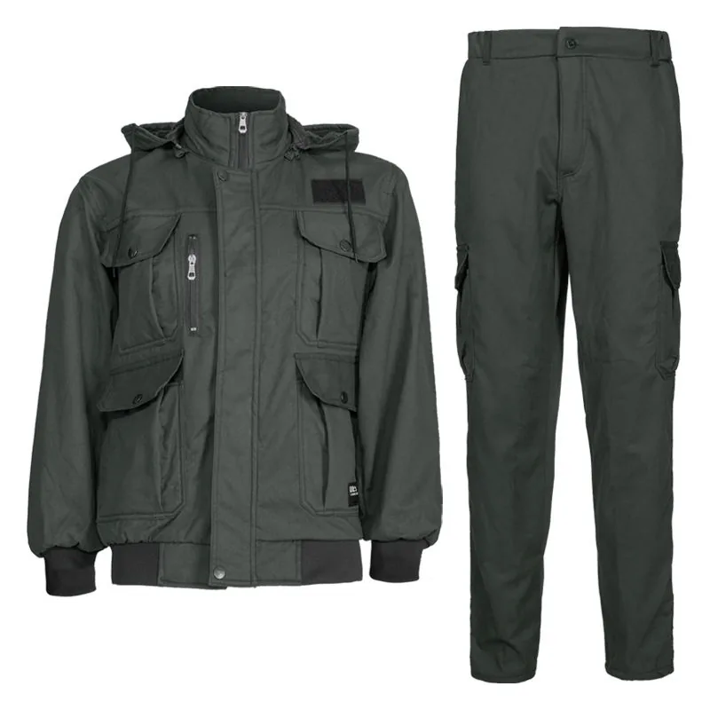 Waterproof Camouflage Fleece Work Overall — Camo — Tactical Clothing