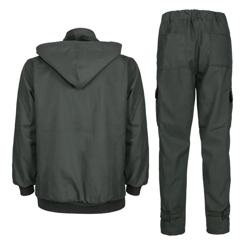 Waterproof Camouflage Fleece Work Overall — Camo view 2