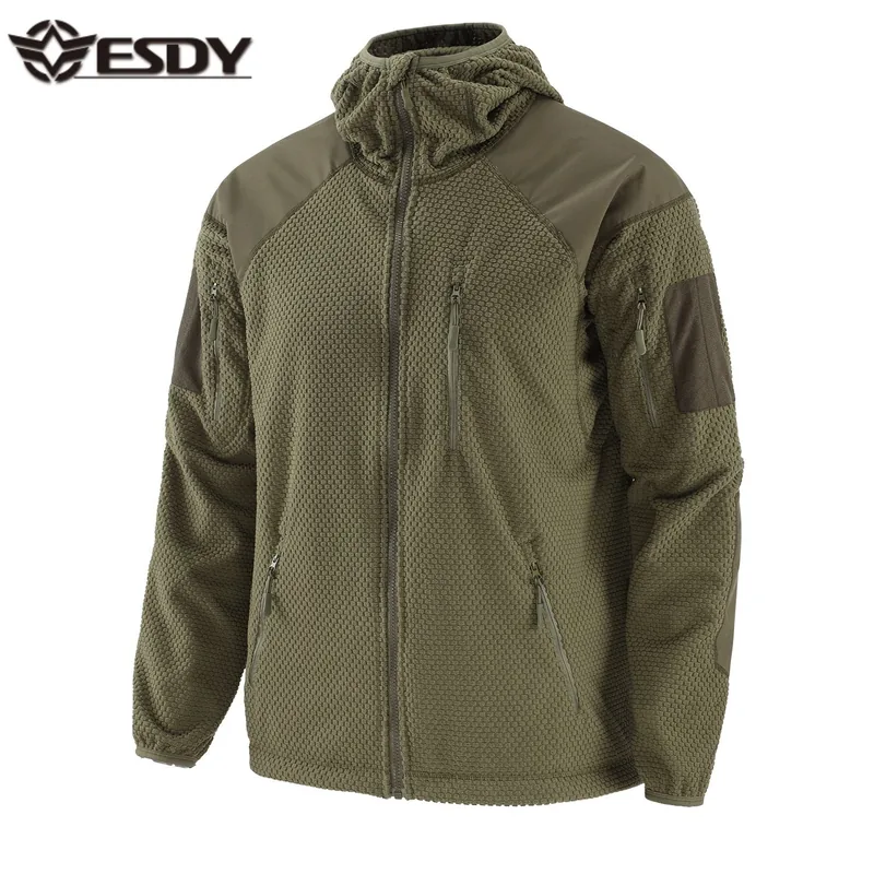 Canvas Casual Fleece Tactical Jacket — Camo — Tactical Clothing