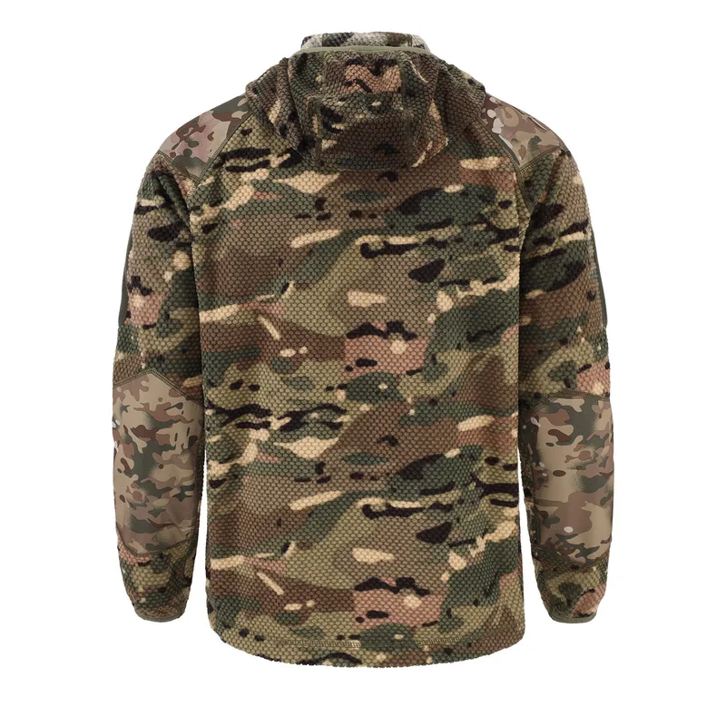 Canvas Casual Fleece Tactical Jacket — Camo view 3