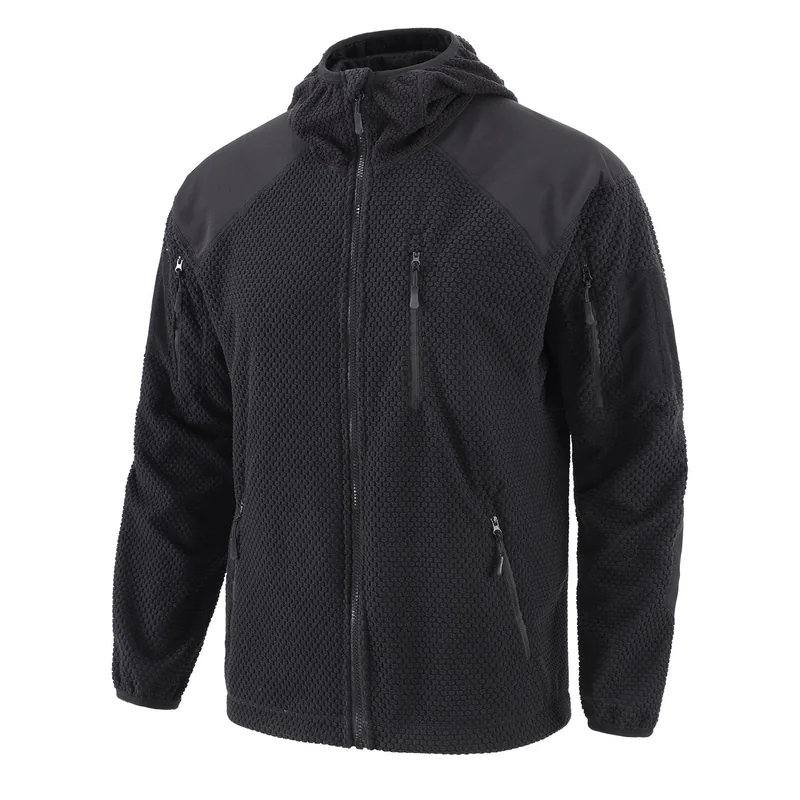 Canvas Casual Fleece Tactical Jacket — Camo view 5