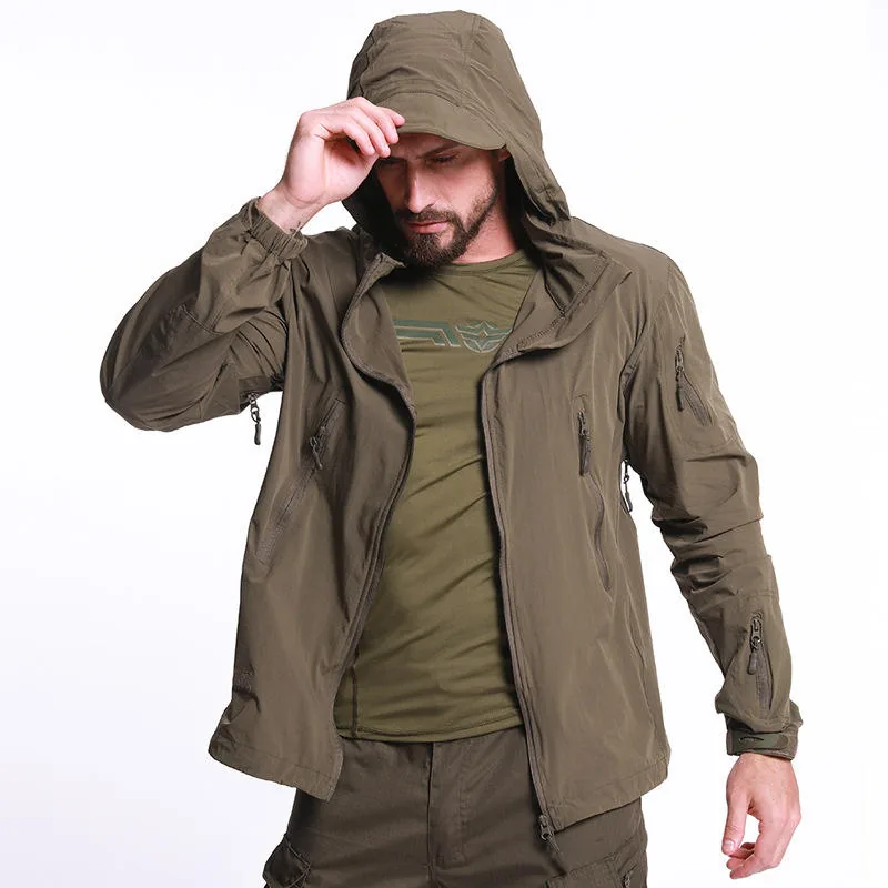 Sun Protection Tactical Coat — Black — Tactical Clothing