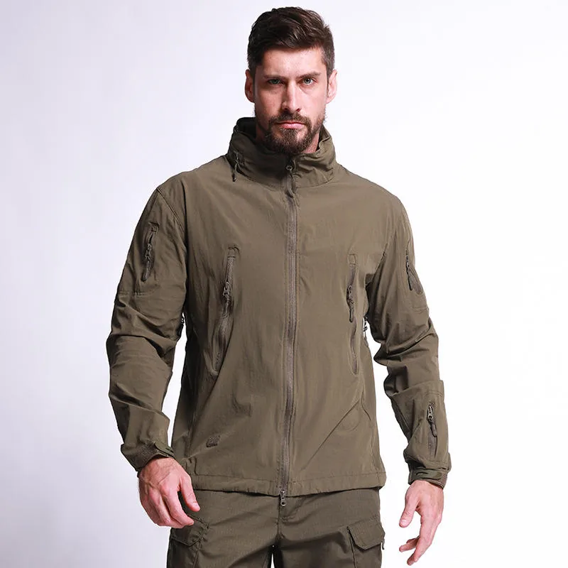 Sun Protection Tactical Coat — Black view 2