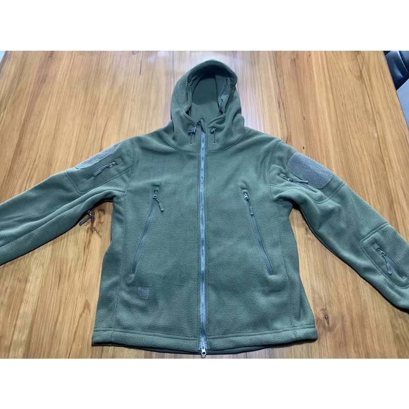 Camouflage Fleece Winter Jacket — Camo view 5