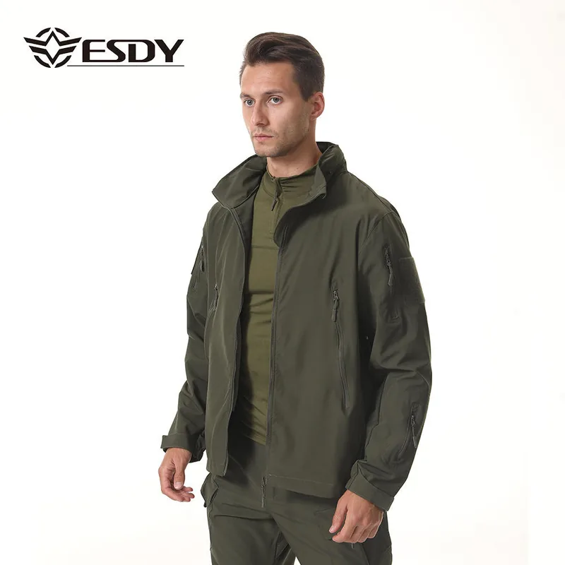Thin Outdoor Mountaineering Jacket — Black view 3
