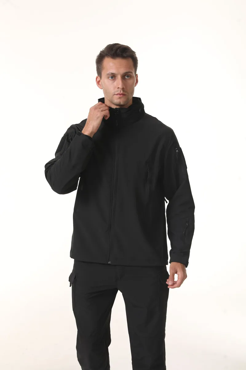 Quick Drying Summer Tactical Jacket — Black view 3