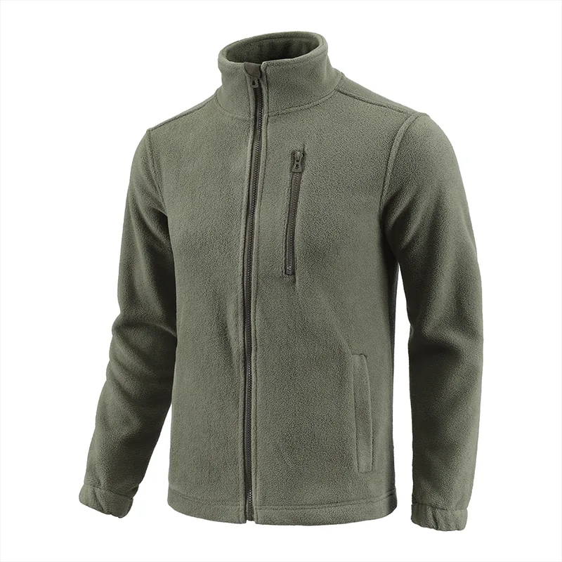 Thermal Fleece Hunting Jacket — Black — Tactical Clothing