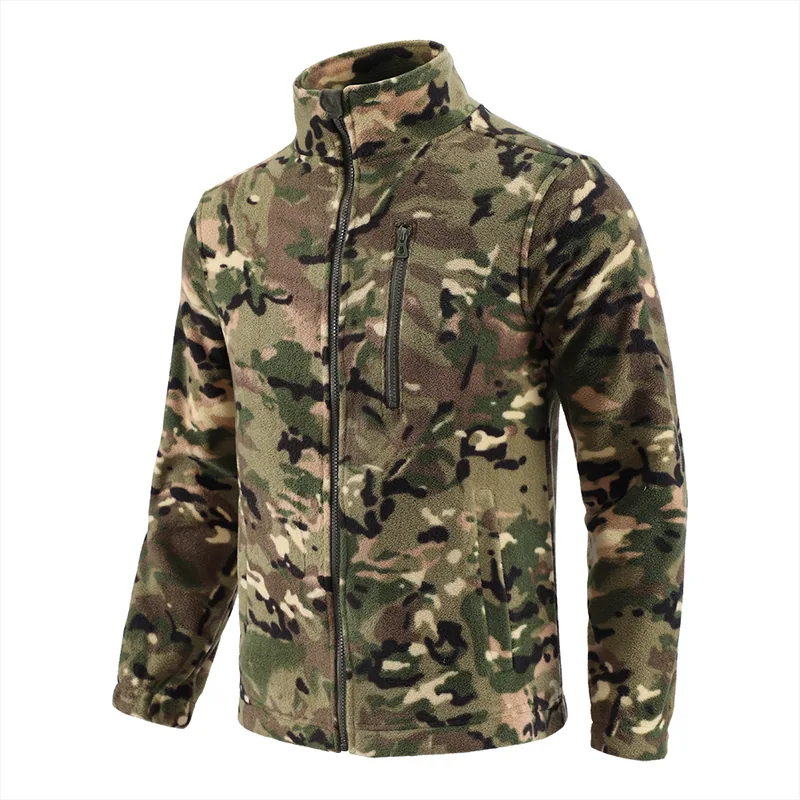 Thermal Fleece Hunting Jacket — Black view 4