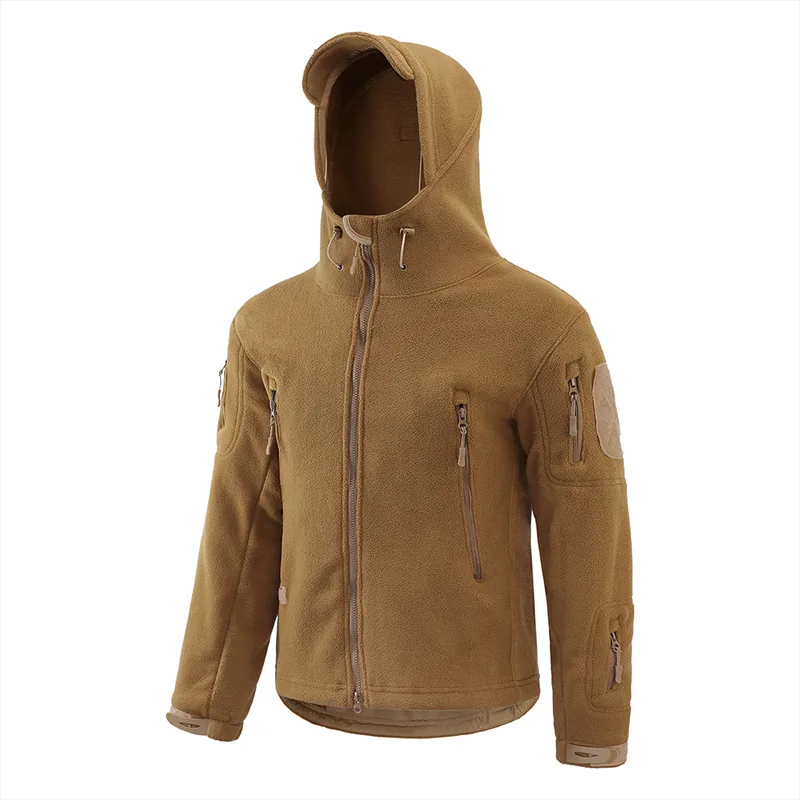 Fleece Coat Hunting Tactical Jacket — Camo view 4