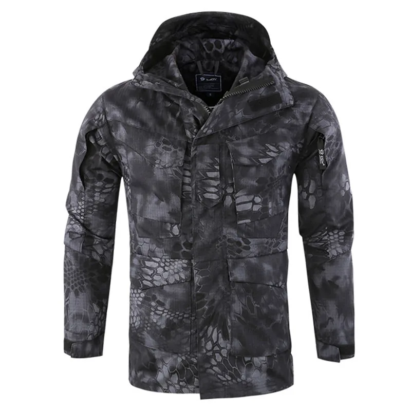 Combat Waterproof Windbreaker Jacket — Black view 2