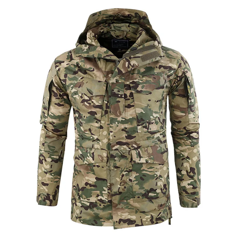 Combat Waterproof Windbreaker Jacket — Black view 3
