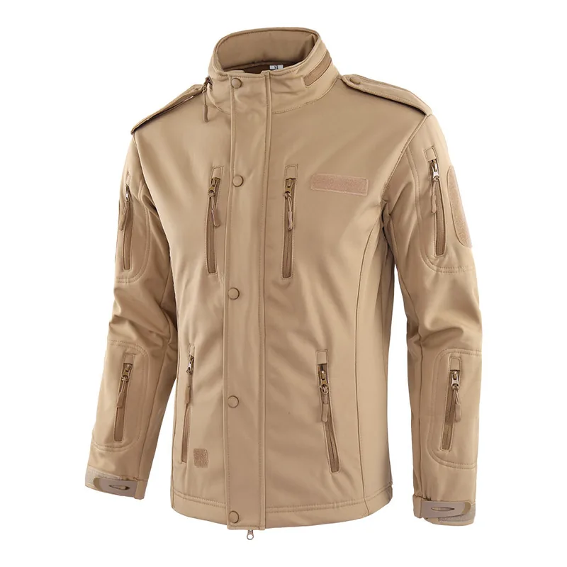 Windproof Softshell Tactical Jacket — Black — Tactical Clothing